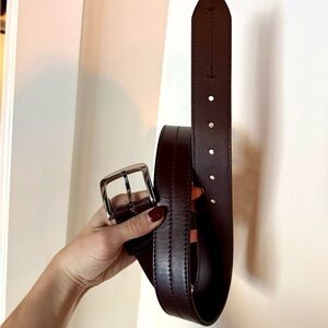 Shinola Men’s Dark Brown Leather Belt